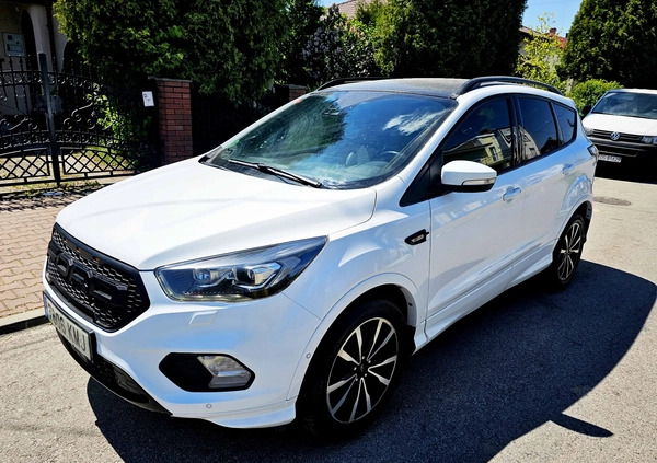 Ford Kuga cena 69900 przebieg: 186000, rok produkcji 2018 z Wleń małe 254